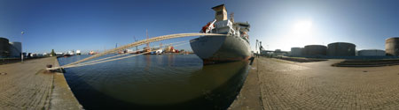 Panorama Ölkaje Bremerhaven
