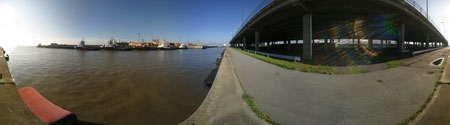 Panorama Vorhafen Nordmole Bremerhaven